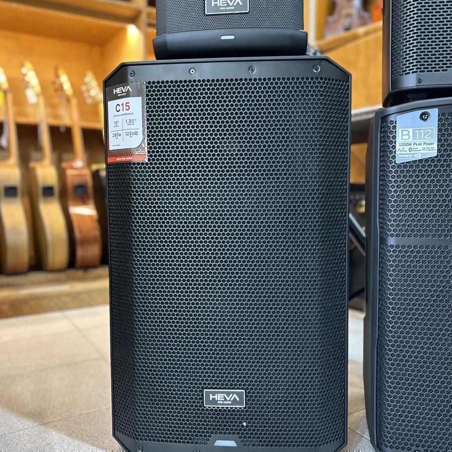 BAFLE ACTIVO - Heva Pro Audio - 15" 280W RMS - 3 CANALES 2 DRIVERS 4 MODOS